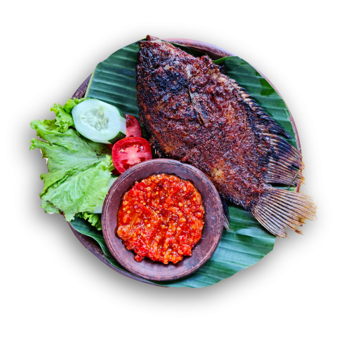 Grilled fish with chili PNG Free Download