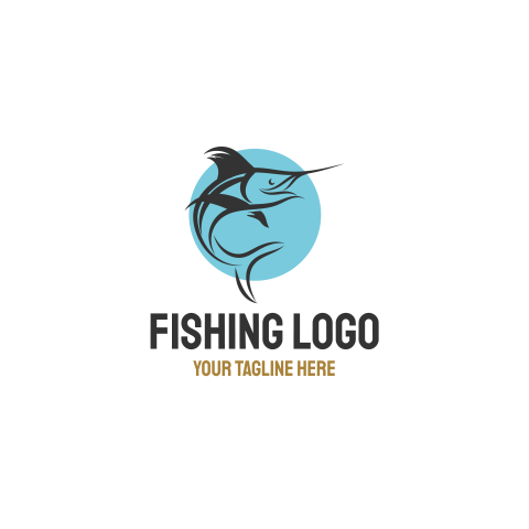 Marlin fish logo designs inspirations PNG Download