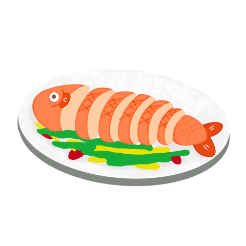 Food food fish hand drawn PNG Free Download