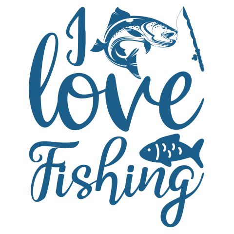 Love fishing fishing t shirt design Free PNG Download