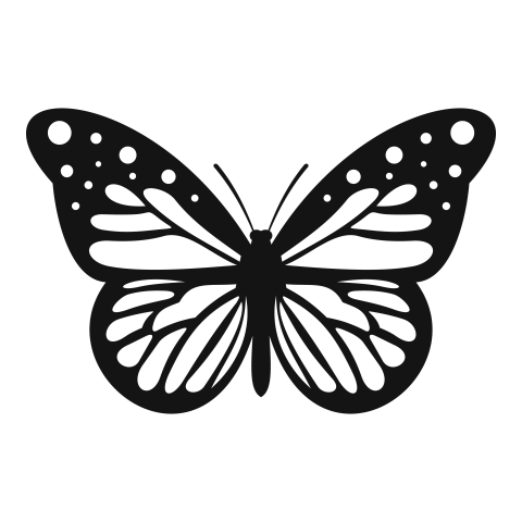 Big butterfly icon simple style PNG Download
