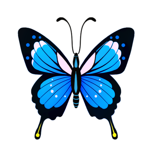 Butterfly cartoon butterfly hand drawn PNG Download