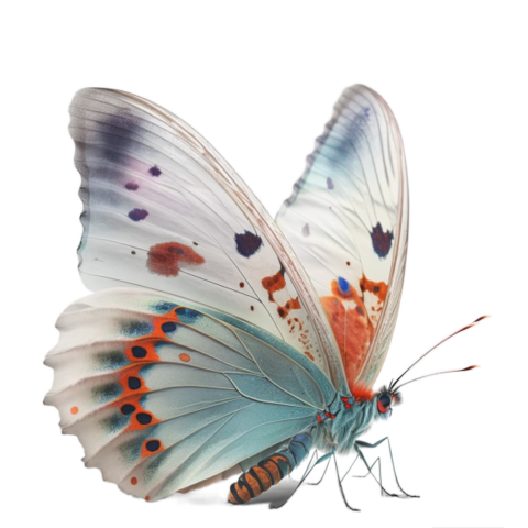 Beautiful butterfly fantasy model PNG Free Download