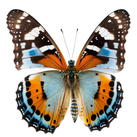 Color good looking butterfly specimen PNG Free Download