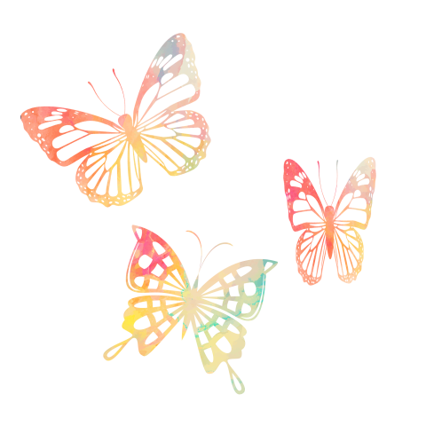 Color butterfly png material PNG Free