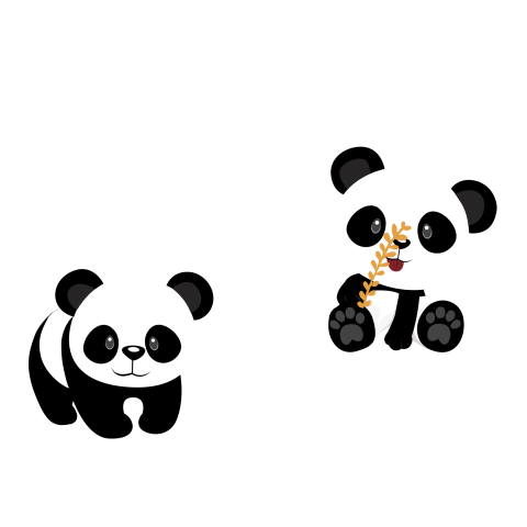 Cartoon cute national treasure panda PNG Free Download