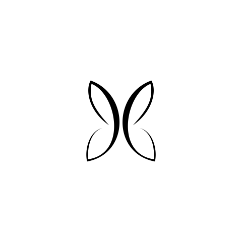 Simple butterfly logo PNG Free Download