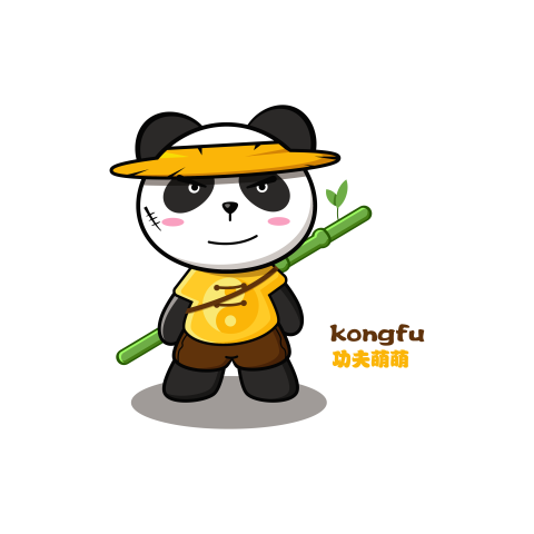 Cartoon cute kung fu panda PNG Free Download
