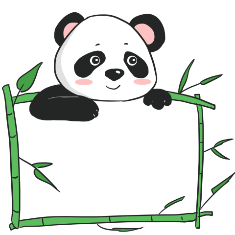 Hand drawn cartoon animal panda PNG Free Download