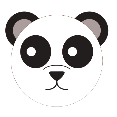 Cartoon panda avatar free illustration PNG Free Download