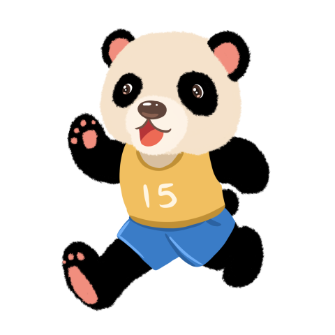Running panda PNG Free Download
