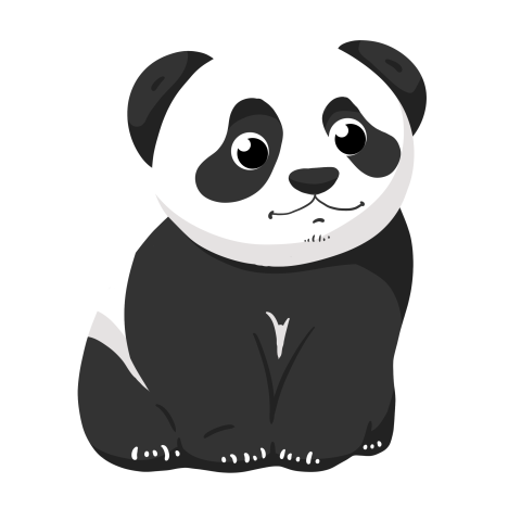 Cute hand painted cartoon black PNG Free Download