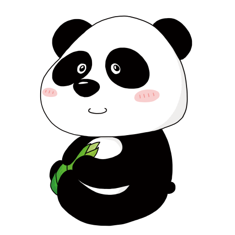 Cartoon panda vector PNG Download