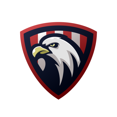Eagle head with shield mascot PNG Free Download
