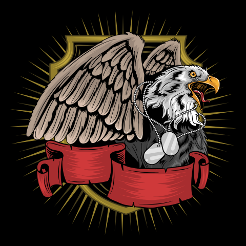 Eagle veterans america usa artwork PNG Free Download