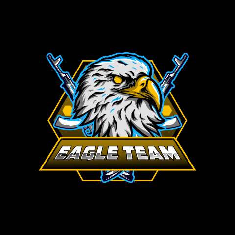 Eagle head gaming maskot logo Free PNG Download