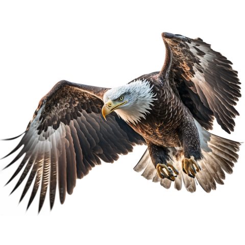 Eagle bird transparent on white PNG Free Download