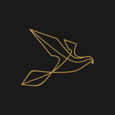 Gold eagle logo vector PNG Free Download