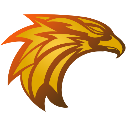 Golden eagle logo in vector PNG free Download