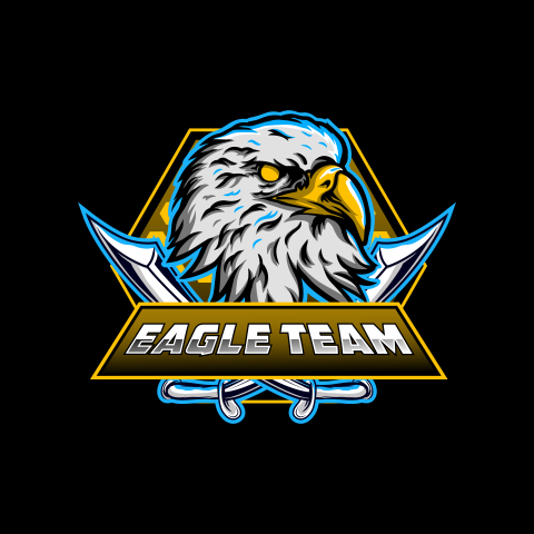 Eagle head gaming maskot logo PNG Free Download