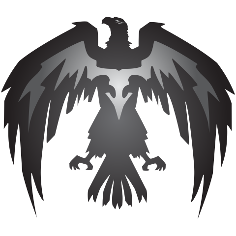 Wild eagle logo in dark PNG Free Download