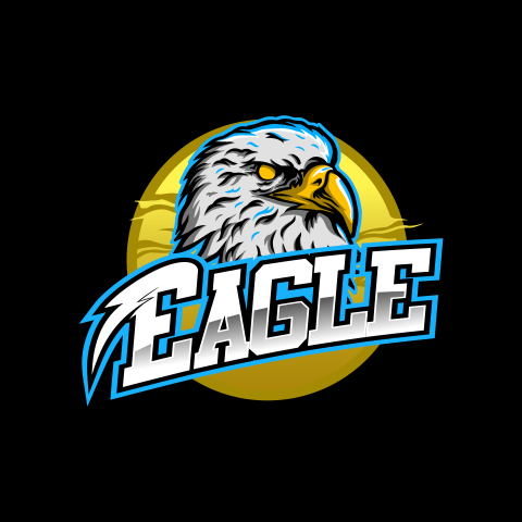 Eagle head gaming maskot logo PNG Free Download PNG