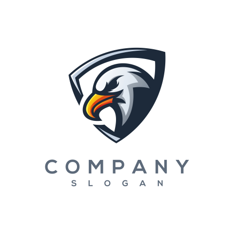 Eagle e sport logo vector
