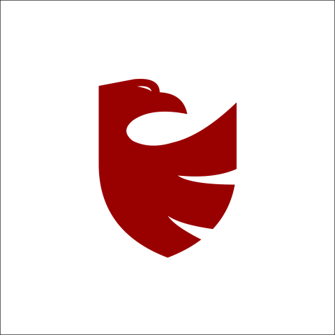 Security shield red eagle logo PNG free Download