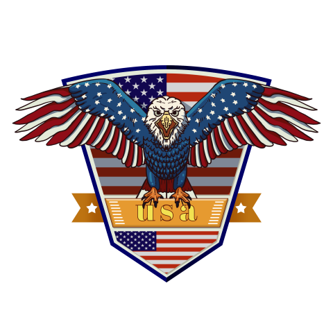 Hand painted creative american eagle PNG Free Download