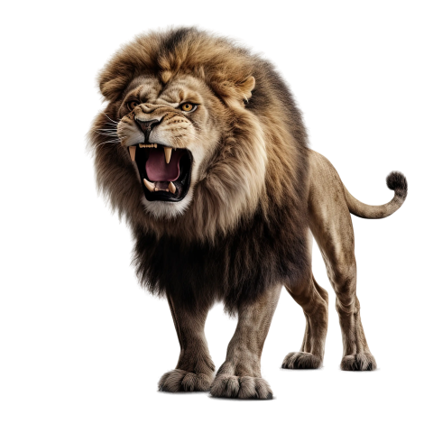 Lion walking wild cat transparent Free PNG Download