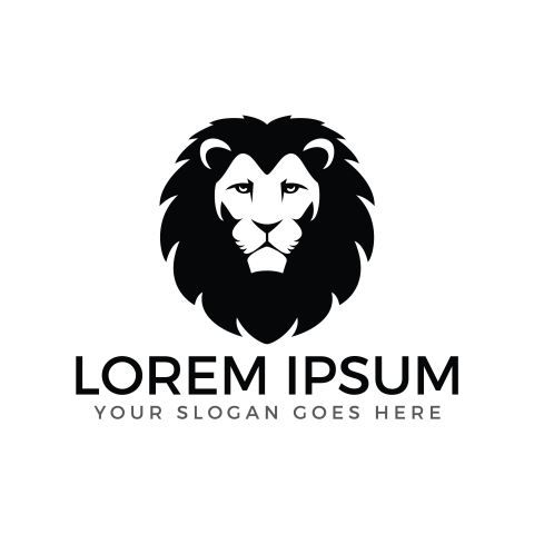 Lion head logo lion king PNG Free Download