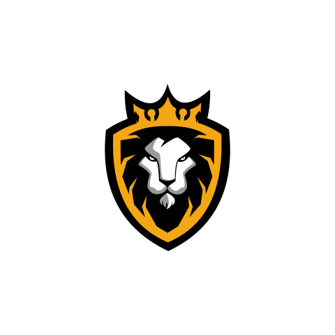 Lion protector logo design template PNG Free Download