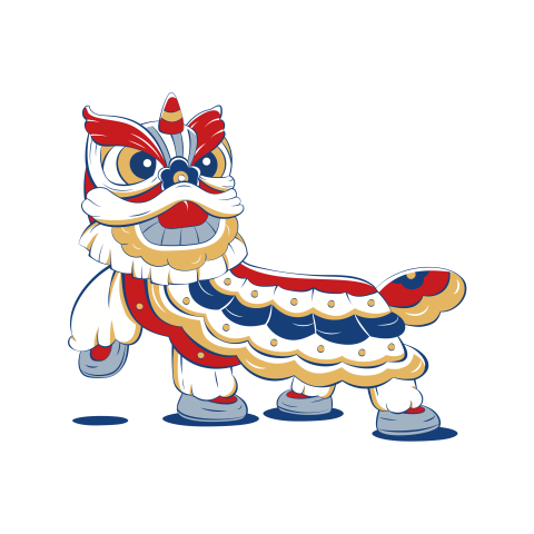 Cny lion dance PNG Free Download
