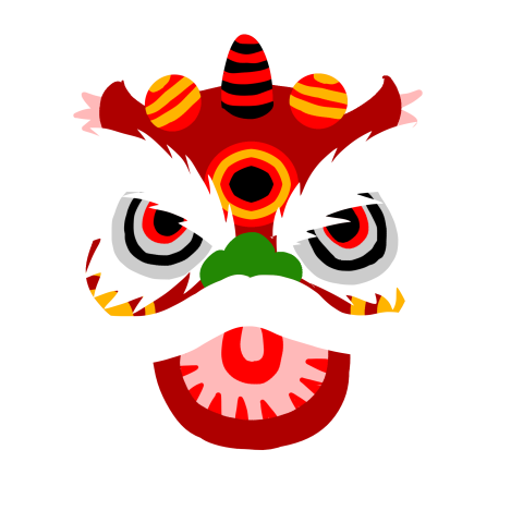 New year lion dance childlike PNG free Download