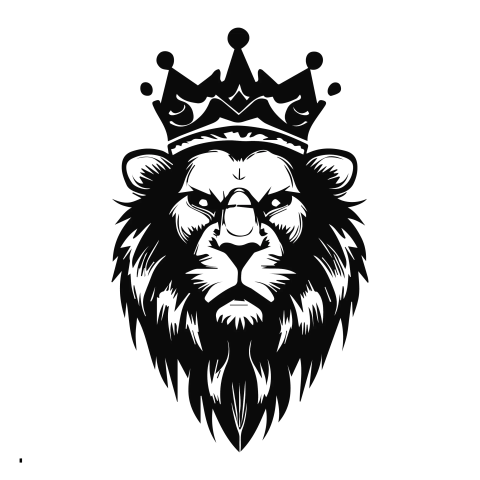 Lion king tattoo vector PNG Free Download