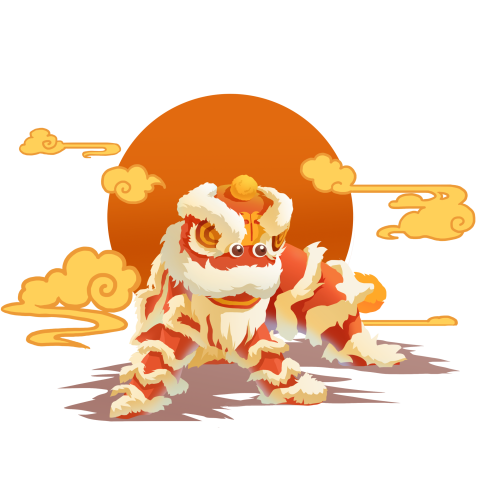 Red lion free cutout PNG Free Download