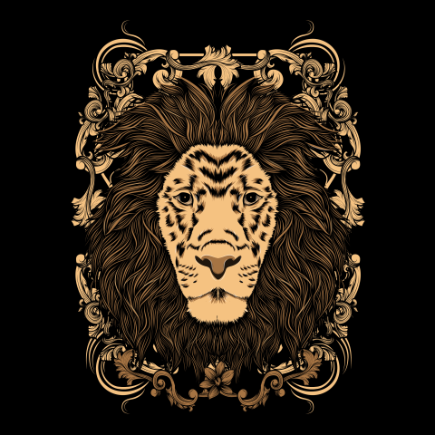 Lion illustration lion king PNG Free Download