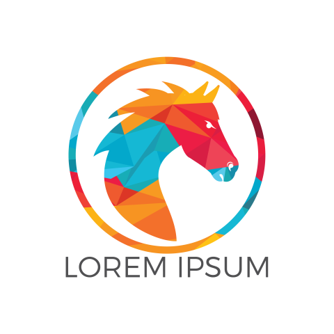 Horse logo design PNG Free Download PNG