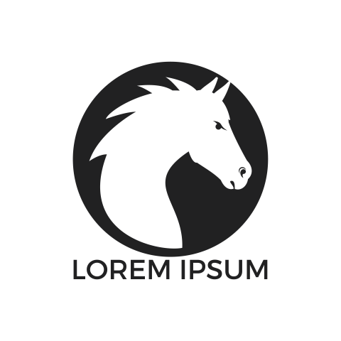 Horse logo design PNG Free Download