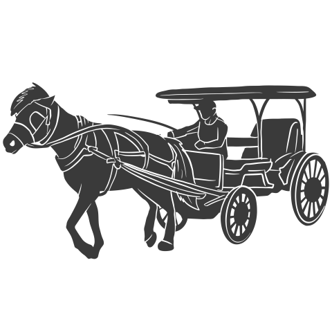Horse cart PNG Free Download