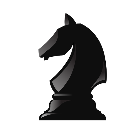Black chess knight horse stallion PNG Free Download