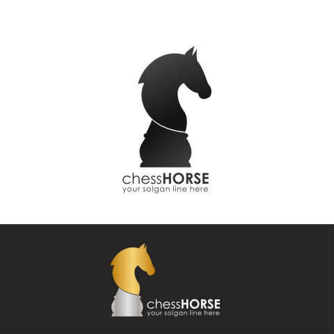 Chess horse logo PNG Free Download