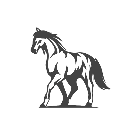 Horse design logo icon vector PNG Free Download