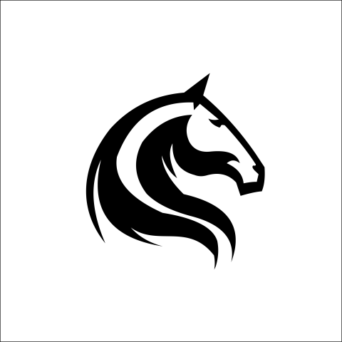 Horse head logo template vector Free PNG Download