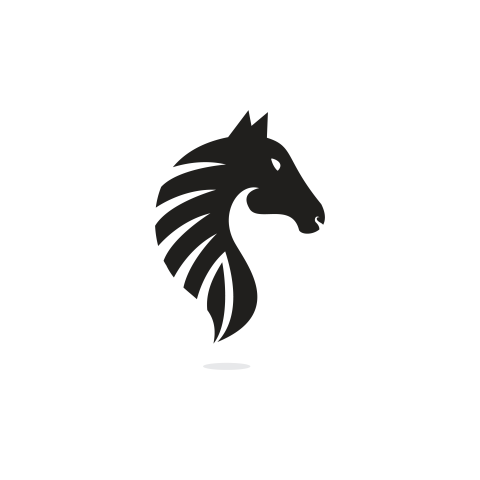 Horse logo design stylish graphic PNG free Download PNG