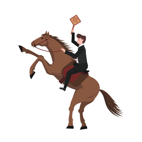 Little boy riding a horse PNG Free Download