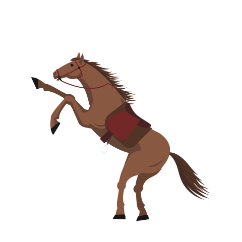 Cartoon little horse free illustration PNG free Download