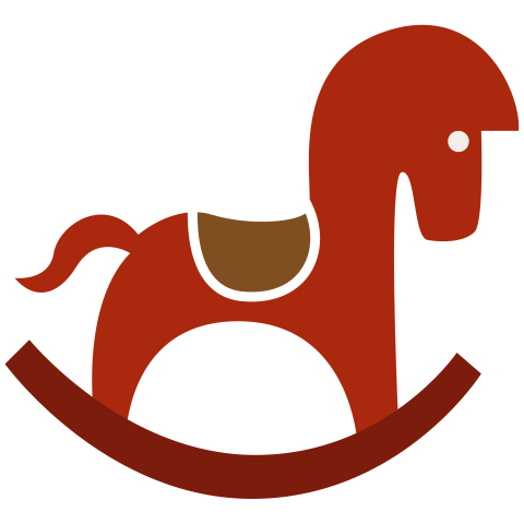Mom rocking horse red toy PNG Free Download