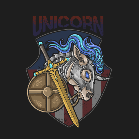 Unicorn horse war armor sword PNG Free Download