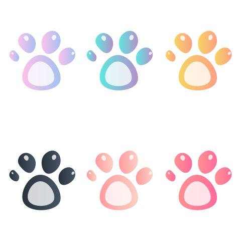 Paw Portrait Watercolor Print PNG Art Photo Free Download